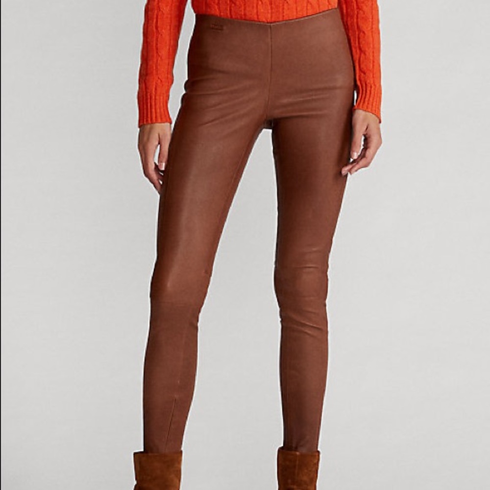 Ralph Lauren lamb leather pants